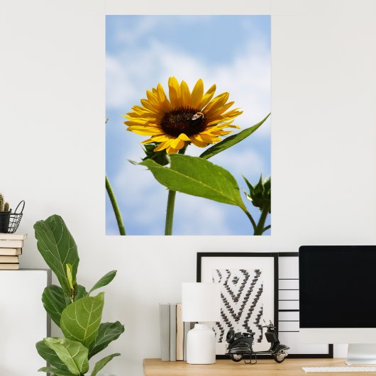 In de wolken poster (Thuiskantoor)