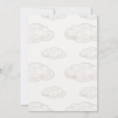 In de wolken Teddybeer Geslacht Reveal Feestje Kaart (Achterkant)