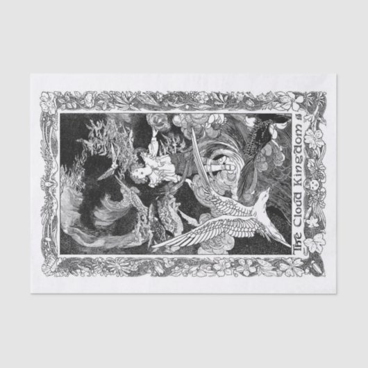 In de wolken tissuepapier (Voorkant)