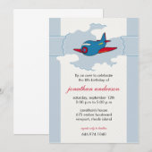 In de wolken wordt het vliegtuig uitgenodigd om 2  kaart (Voorkant / Achterkant)