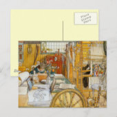 In de workshop met mam briefkaart (Voorkant / Achterkant)