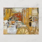 In de workshop met mam briefkaart (Voorkant)