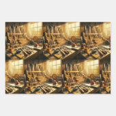 In de Workshop Wrapping Paper Flat Sheet Set van 3 (Voorkant 3)