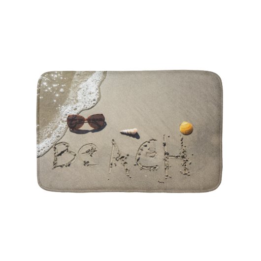 In de zand gespeld strand badmat (Voorkant)