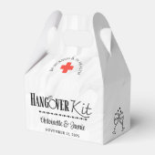 In de Ziekte- en Ziekteweddenschap Hangover Kit Bedankdoosjes (Voorkant Zijde)