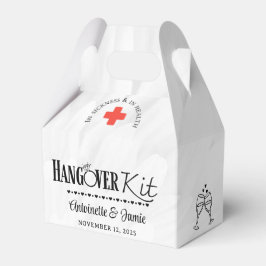 In de Ziekte- en Ziekteweddenschap Hangover Kit Bedankdoosjes