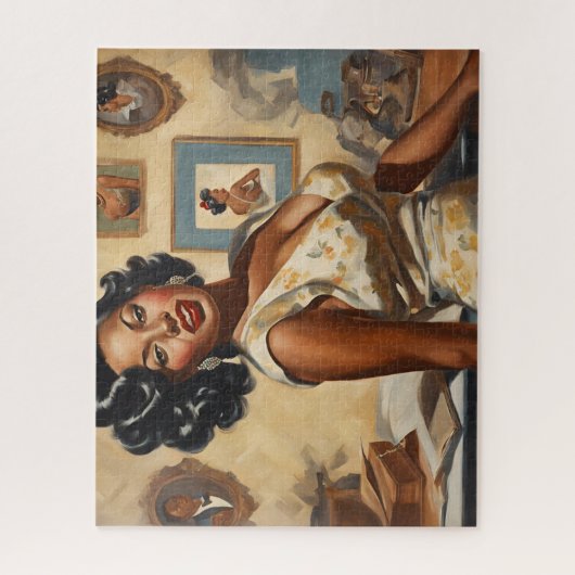 In de zitkamer legpuzzel (Verticaal)