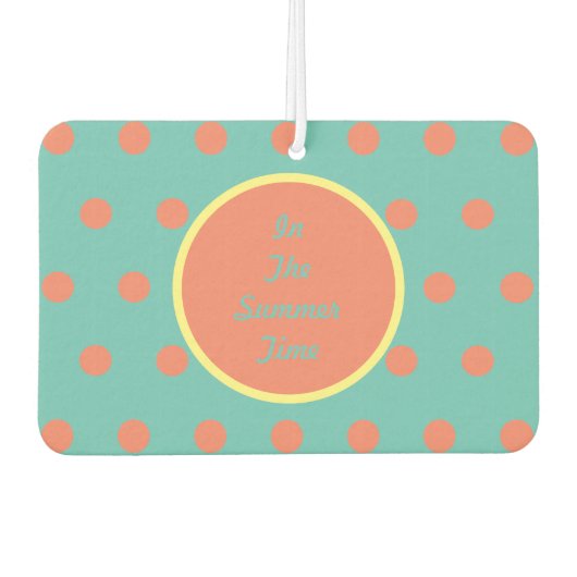 In de zomer auto luchtverfrisser (Aqua & Coral (Voorkant)