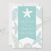 In de zomer ben ik getrouwd met een vrijgezellenwe kaart (Voorkant)