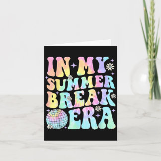 in de zomervakantie tijdperk leraar zomervakantie kaart