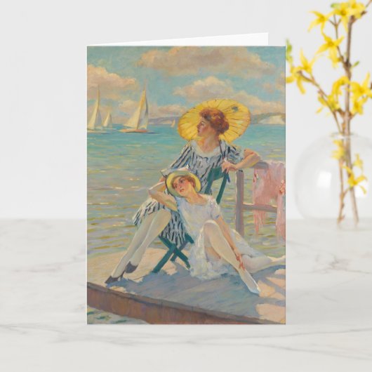 In de zon | Edward Cucuel Kaart (Gele Bloem)