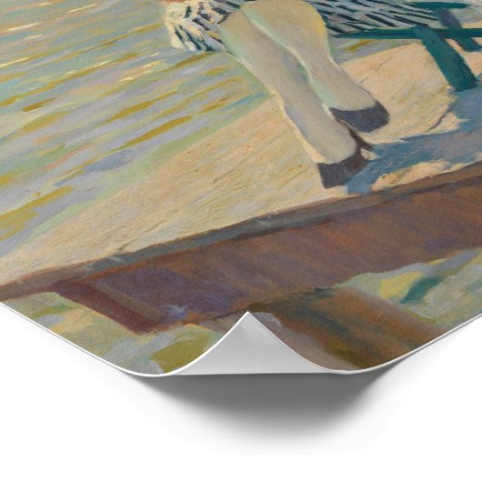 In de zon | Edward Cucuel Poster (Hoek)