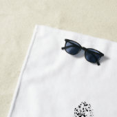 in de zon gedrenkt gelach strandlaken (In situ)