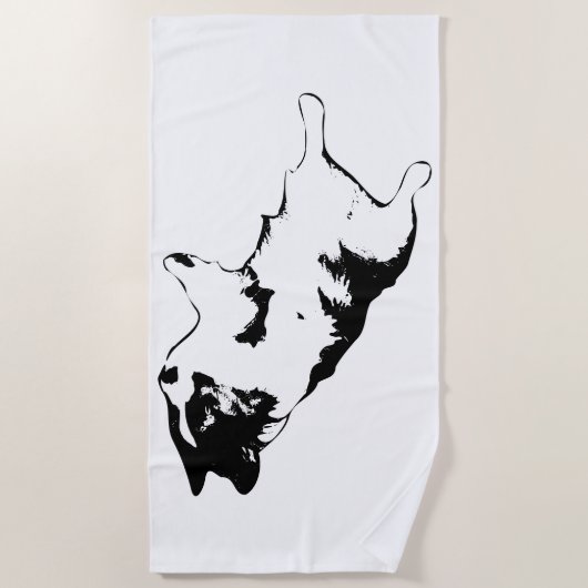 in de zon gedrenkte rol strandlaken (Voorkant)