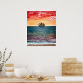 In de zon poster (Keuken)