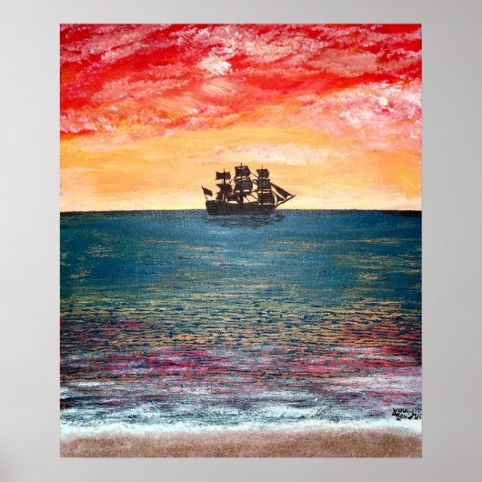 In de zon poster (Voorkant)