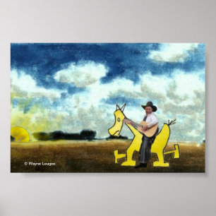 In de zon poster