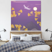 In de Zonsondergang Canvas Afdruk (Insitu (Slaapkamer))