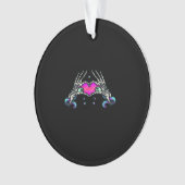 In Death - Skelet Hart Handen Ornament (voorkant)