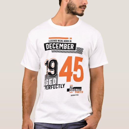 In december 1945 werden 76e verjaardag van de Lege T-shirt (Voorkant)