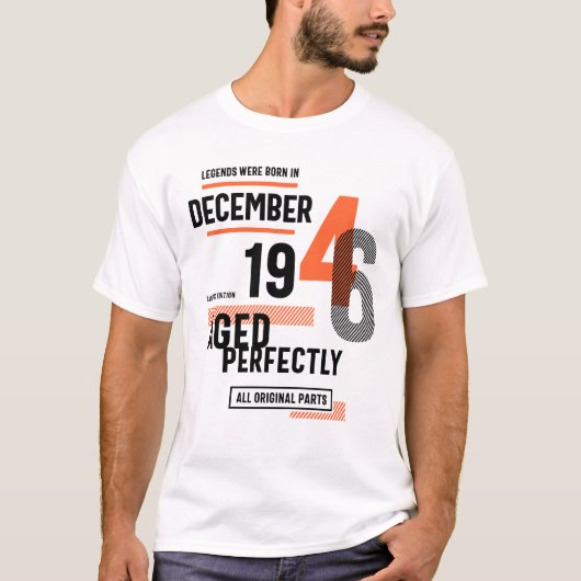 In december 1946 werden 75e verjaardag van de Lege T-shirt (Voorkant)