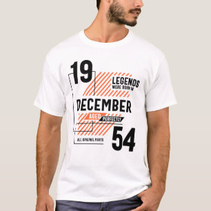 In december 1954 werden 67e verjaardag van de Lege T-shirt