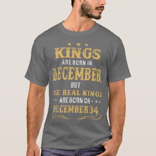 In december geboren koningen worden op de dag van t-shirt