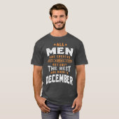 In december geboren mannen t-shirt (Voorkant volledig)