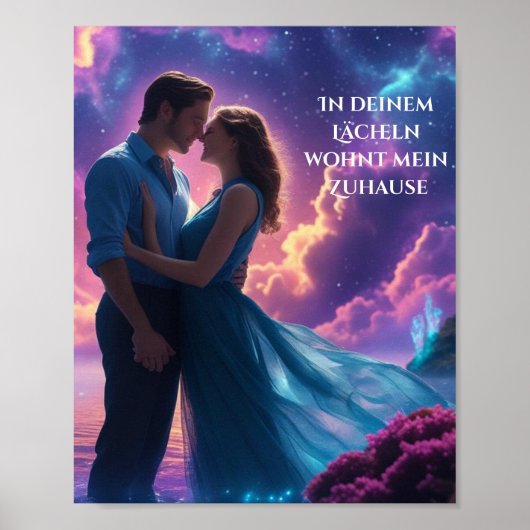 In deinem Lächeln wohnt mein Zuhause Poster (Voorkant)