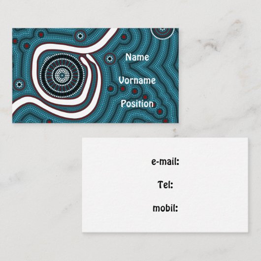 In der Mitte von Nirgendwo - In the middle of nowh Visitekaartje (Voorkant / Achterkant)