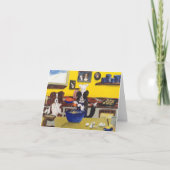 in der Weihnachtsbäckerei bei Familie Border Colli Kaart (Voorkant)