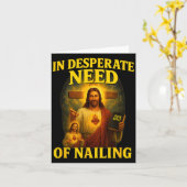 In Desperate Need Of Nailing Funny Gen Z Brainrot  Kaart (Gele Bloem)