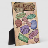 In deze familie... Inspirerend prijsopgave Fotoplaat (Zijkant)