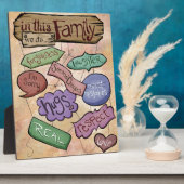 In deze familie... Inspirerend prijsopgave Fotoplaat (Zijkant)