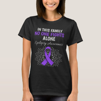 In deze familie is er geen Epilepsy Bewustheid Paa T-shirt