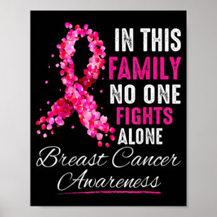 In Deze Familie Strijd Alleen Borstkanker Bewustzi Poster