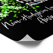 In deze familie vecht alleen non-Hodgkin lymfoom Poster (Hoek)