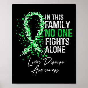 In deze familie vecht alleen Shirt leverziekte Poster