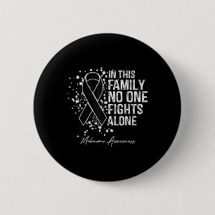 In deze familie vecht alleen Shirt melanoom Awaren Ronde Button 5,7 Cm