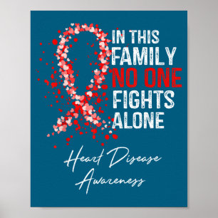 In Deze Familie Vecht Alleen Tegen Hartziekte Bewu Poster