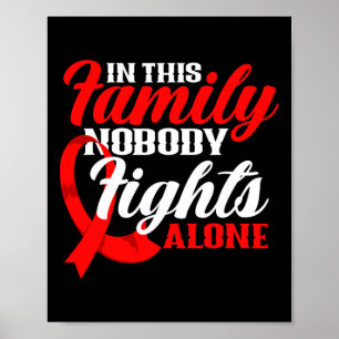 In Deze Familie Vecht Niemand Alleen Bloedkanker B Poster
