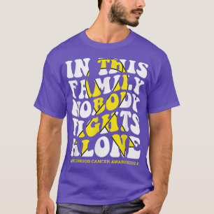 In deze familie vecht niemand alleen kinderdagverb t-shirt
