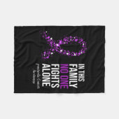 In deze familie vecht niemand alleen tegen alvlees fleece deken (Voorkant (Horizontaal))