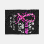 In deze familie vecht niemand alleen tegen borstka fleece deken (Voorkant (Horizontaal))