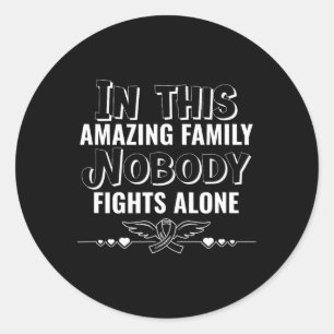 In deze familie vecht niemand alleen tegen borstka ronde sticker