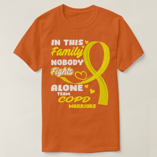 In deze familie vecht niemand alleen tegen COPD Wa T-shirt (Design voorkant)