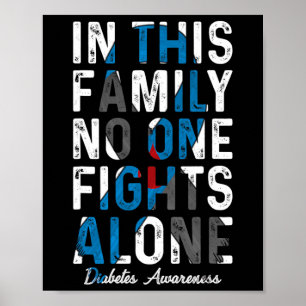In deze familie vecht niemand alleen tegen diabete poster