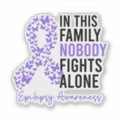 In deze familie vecht niemand alleen tegen epileps sticker (Voorkant)