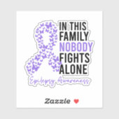 In deze familie vecht niemand alleen tegen epileps sticker (Vel)