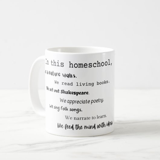 "In deze Homeschool" Charlotte Mason mok (Voorkant links)